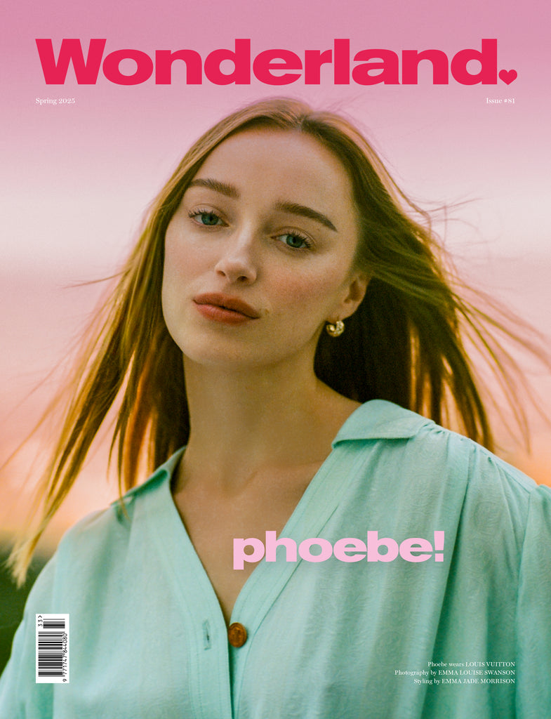PHOEBE DYNEVOR Covers Wonderland's Spring issue 2025 Wearing Louis Vuitton