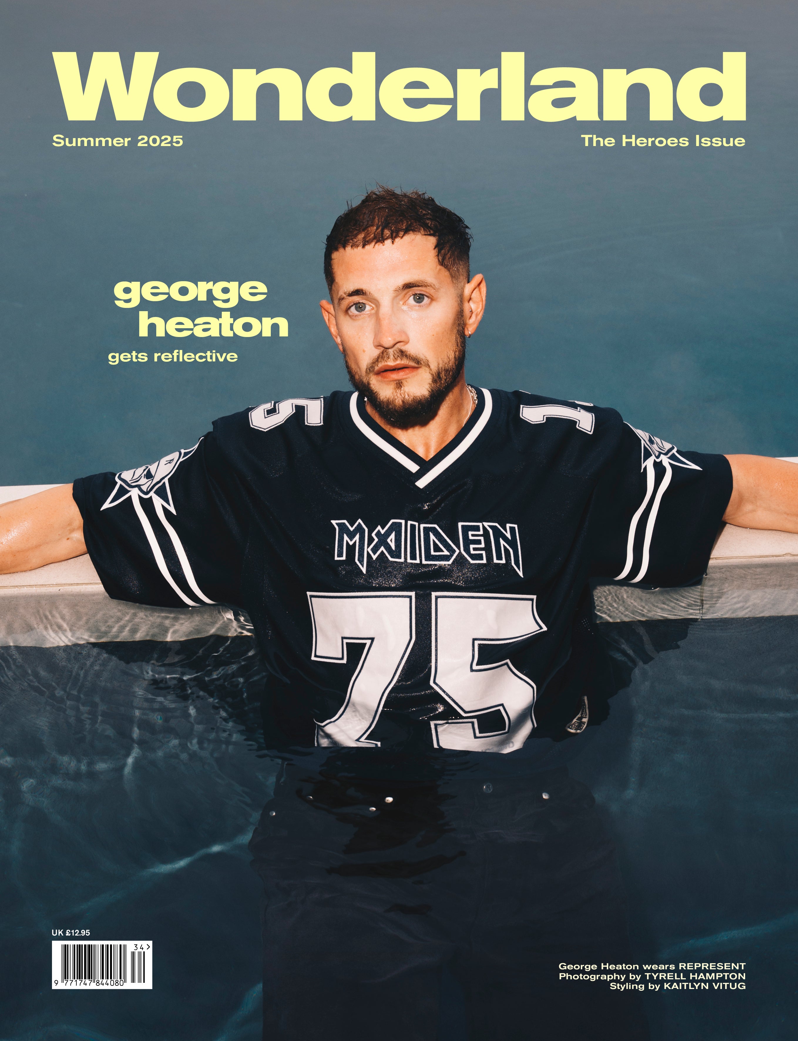 A Magazine  11 ： Curated by Rodarte GEORGE HEATON Covers Wonderland's Summer issue 2025 Wearing