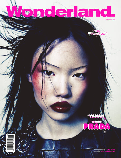 Yanan covers the Spring 2024 issue wearing Prada